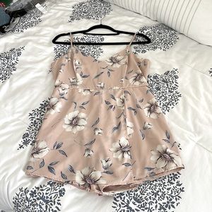 Lulu’s pink floral romper